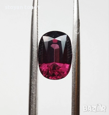 Сертифициран естествен пурпурно-розов шпинел 1,75 карата! , снимка 11 - Други - 54153194