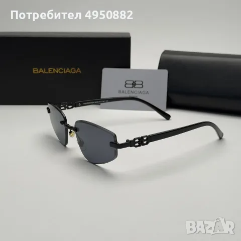 Дамски слънчеви очила Balenciaga Rimless BB Edition Black Cat Eye нови, снимка 8 - Слънчеви и диоптрични очила - 56161614