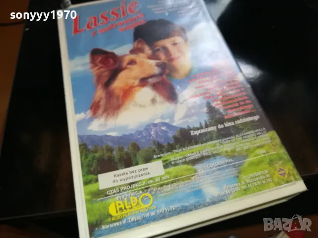 LASSIE-ORIGINAL VHS VIDEO TAPE 2205251543, снимка 2 - Други жанрове - 50389891