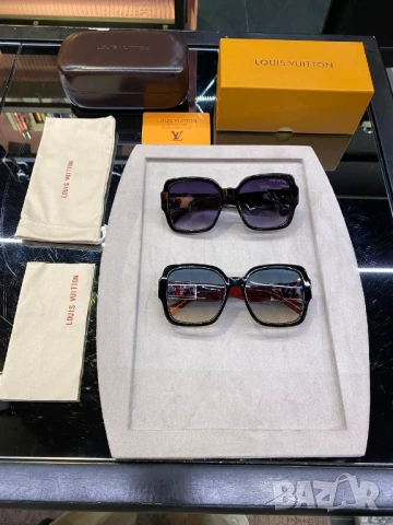 очила с черен обикновен калъф и ув защита fendi louis vuitton versace , снимка 13 - Слънчеви и диоптрични очила - 51410659