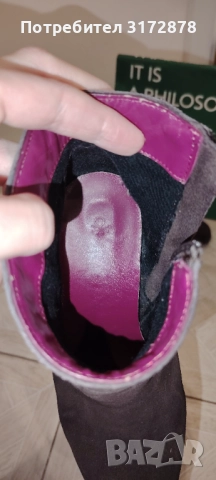 Кафяви боти Benetton, снимка 4 - Дамски боти - 52662714