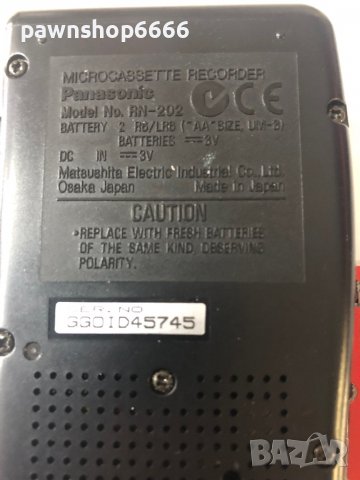 Микрокасетофон Panasonic RN202, снимка 5 - Други - 38586529