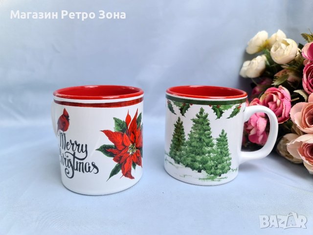 Неупотребявани чаши за чай / мляко с коледни мотиви , снимка 6 - Чаши - 42735469