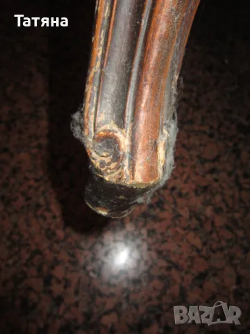 Старинен стол -СТИЛ ЛУИ 14  -ГОБЛЕНОВА ДАМАСКА, снимка 11 - Антикварни и старинни предмети - 49702011