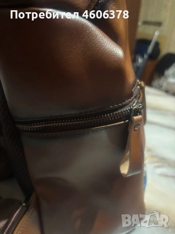 Нова раница от ест кожа., снимка 2 - Раници - 52514506