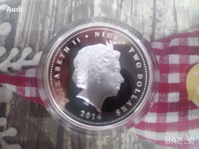  1 унция година на Коня 2014 (Lunar II) Австралийска сребърна монета, снимка 4 - Нумизматика и бонистика - 53090563