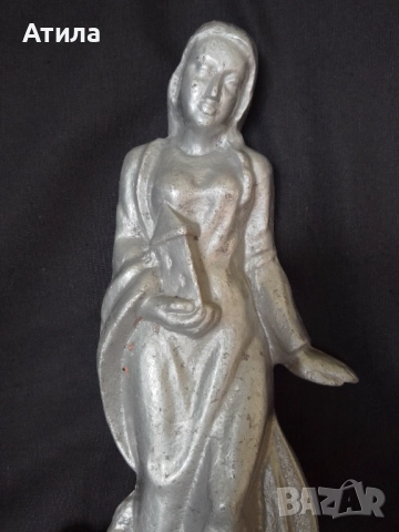 скулптура барелеф метал 29/ 12 см, снимка 2 - Декорация за дома - 52733239