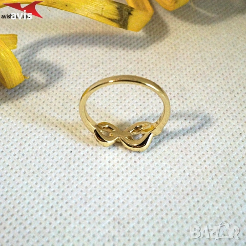 Пръстен с 14К златно покритие 224862, снимка 3 - Пръстени - 54063378