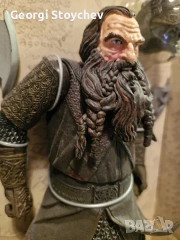 Колекционерска фигурка Deluxe Poseable Gimli 11" от Властелина на пръстените на ToyBiz , снимка 5 - Колекции - 56192923