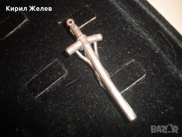 ПОСРЕБРЕНО НАГРЪДНО РАЗПЯТИЕ КАТОЛИЧЕСКИ КРЪСТ 14422, снимка 8 - Колиета, медальони, синджири - 30554847