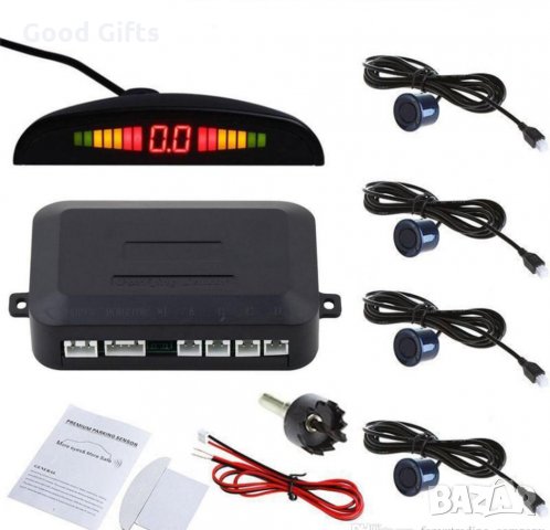 Утразвуков Парктроник с LCD дисплей сив / черен, снимка 2 - Аксесоари и консумативи - 29524301