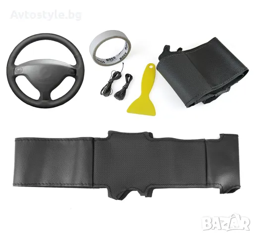 Кожен калъф за волан шиещ, Opel Zafira A, G, H, Astra H, снимка 1