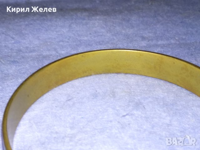 СТАРА БРОНЗОВА СПЛАВ СЕДЕФЕНА РЕТРО АРТ ГРИВНА МАЙСТОРСКА РЪЧНА РАБОТА 37521, снимка 5 - Антикварни и старинни предмети - 40865757