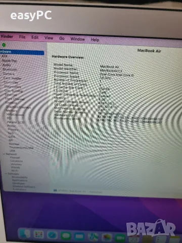 Apple Macbook Air A1466 Early 2015 Intel Core i5-5250U, 8GB, LPDDR3, SSD 128GB, снимка 13 - Лаптопи за дома - 55785434