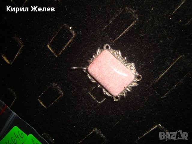 РЕТРО БИЖУ ПЕНДАНТ ВИНТИДЖ СТИЛ АРТ-КЕРАМИКА 16646, снимка 5 - Колиета, медальони, синджири - 31283176