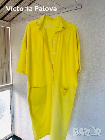 Прекрасна бутикова рокля illuminating yellow , снимка 2 - Рокли - 29526587