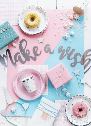 Парти Чаши на Многоцветни Звездички (6бр./оп.), снимка 5 - Декорация - 49695886