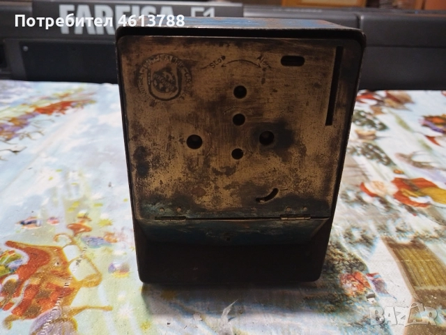 Стар часовник касичка, снимка 5 - Антикварни и старинни предмети - 52353092