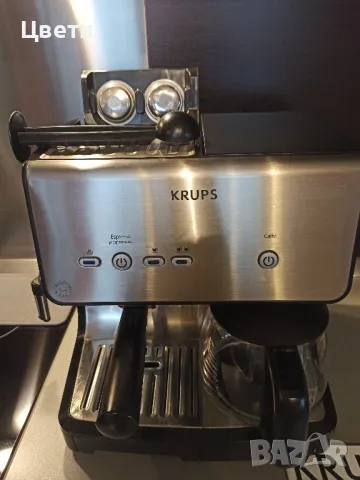 KRUPS еспресо+шварц комбинирана кафе машина , снимка 2 - Кафемашини - 48155169