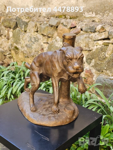 Масивна стара бронзова склуптура. , снимка 3 - Антикварни и старинни предмети - 54123109