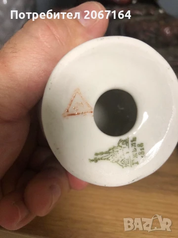 Руско порцеланово яйце Гжель, снимка 2 - Колекции - 50578569