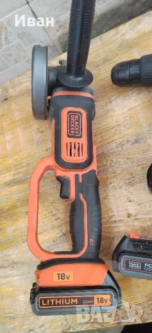 Акумулаторни инструменти Black & Decker + пет батерии и две зарядни.