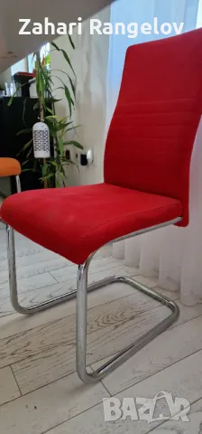 Луксозна Tрапезна Разтегателна Маса и 6 дизайнерски стола  , снимка 10 - Маси - 47631227