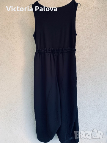 Модерен удобен черен гащеризон, снимка 8 - Гащеризони - 36549704