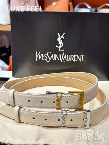YVES SAINT LAURENT 💎 Естествена Кожа , снимка 4 - Колани - 54020220
