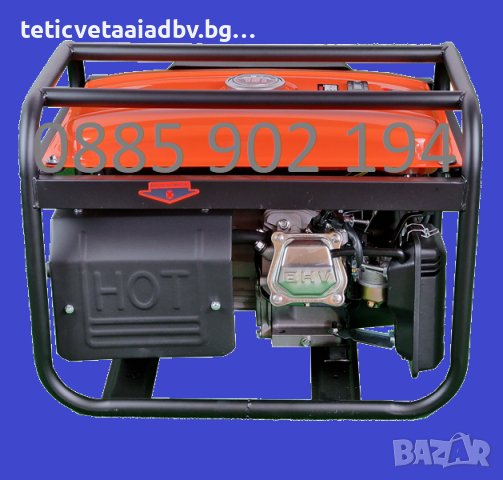 Генератор за ток монофазни 3.5 KW / 7 Hp - с дисплей с ръчен старт, снимка 4 - Генератори - 27323691