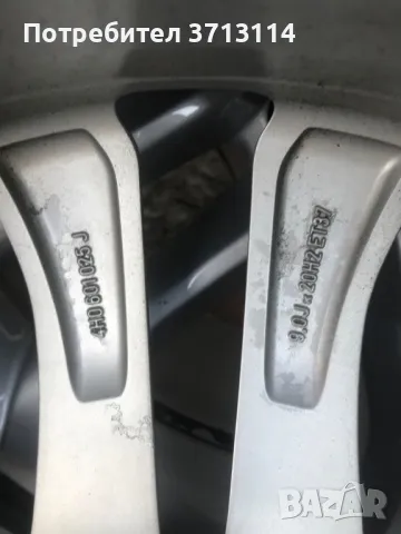 Черен петък Оригинални джанти за Ауди S8 със зимни гуми 20 цола, снимка 6 - Гуми и джанти - 47739838