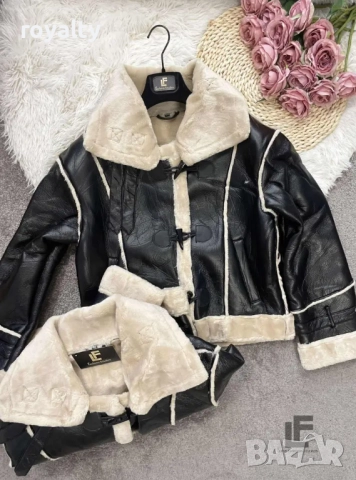 Кожено Яке LFS Sweet Winter Black 9910, снимка 4 - Якета - 52837946
