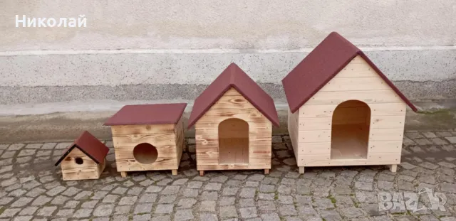 Дървени къщи за котки , кучета , къща за куче от дърво. за малки средни и големи породи кучешка къща, снимка 8 - За кучета - 48814970