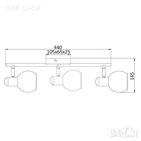 Уникален спот Sansa, E14, 1 max 40 W, снимка 3 - Крушки - 49294936