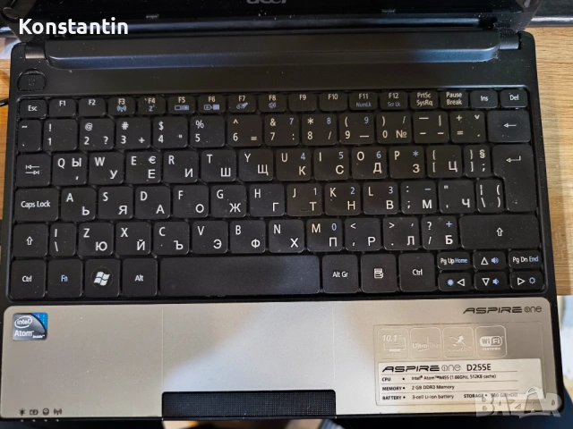 Продавам нетбук Acer Aspire One D255E, снимка 2 - Лаптопи за дома - 53088304