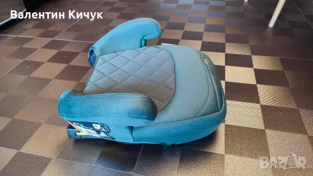 Седалка Isofix за кола за деца с височина от 125 см, зелено. Chipolino Safy. Абсолютно като ново., снимка 7 - Столчета за кола и колело - 56184253