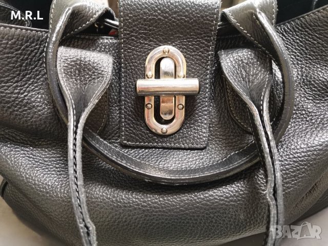 Голяма дамска чанта от естествена кожа , снимка 5 - Чанти - 34869493