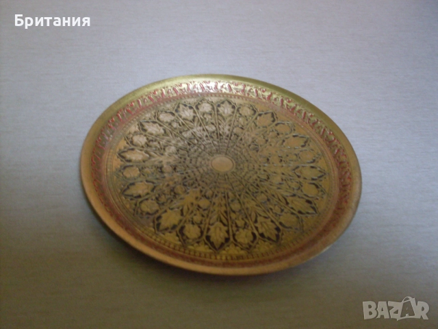 Бронзови чашки и подложки- комплект., снимка 4 - Антикварни и старинни предмети - 52920243