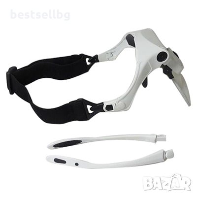 Увеличителна лупа за глава очила с осветление за четене шиене гоблени, снимка 6 - Други инструменти - 29154941