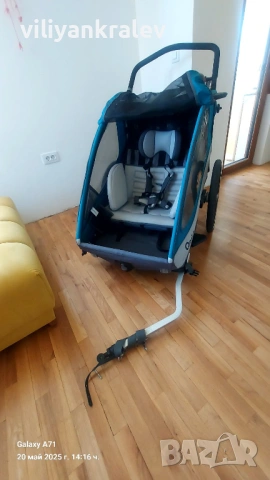 Ремарке за велосипед Queridoo, снимка 2 - Аксесоари за велосипеди - 53944451