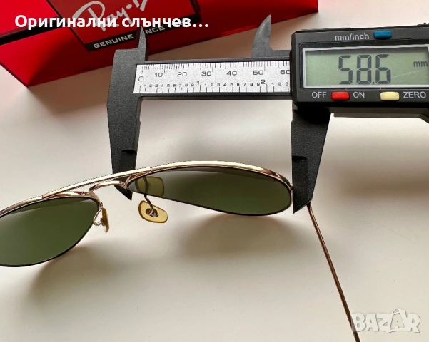 Ray Ban RB3025 58мм - оригинални, G15, топ модел, снимка 9 - Слънчеви и диоптрични очила - 53940381