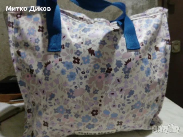 Бутикова Чанта 46х34 см естествена кожа и плетени нишки от промазан плат дебела и друга 34х29х13см, снимка 16 - Чанти - 36903810