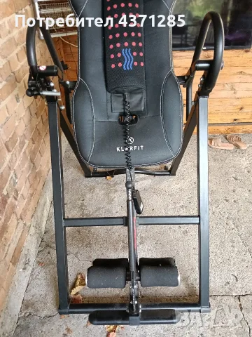 klarfit ease deluxe-инверсна лежанка с подгрев и масаж, снимка 6 - Масажори - 56247384