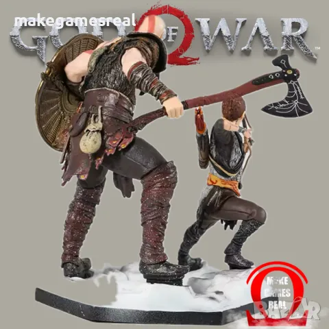 Екшън фигура God of War - Kratos & Atreus, снимка 5 - Аксесоари - 49455876