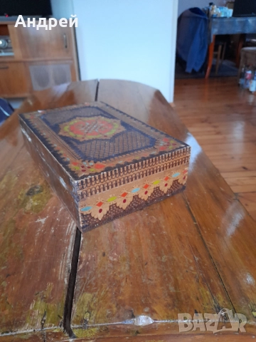 Стара дървена кутия #11, снимка 2 - Други ценни предмети - 52171783