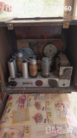 Старо радио Philips 456A 1936, снимка 4 - Антикварни и старинни предмети - 42385607