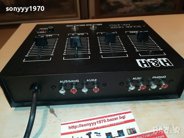 H & H MX-450 SOUND MIXER-ВНОС FRANCE 2707221323L, снимка 17 - Ресийвъри, усилватели, смесителни пултове - 37513722