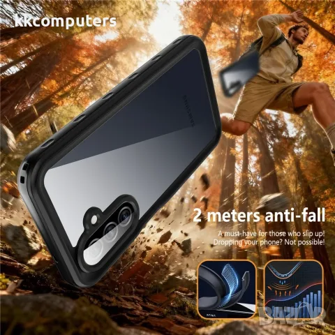 REDPEPPER A Series за Samsung Galaxy A27 5G IP68 Водоустойчив Удароустойчив PC TPU PET Калъф – Черен, снимка 3 - Калъфи, кейсове - 55852189