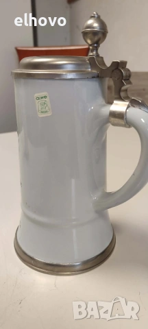 Немска керамична халба#1, снимка 4 - Антикварни и старинни предмети - 53364976