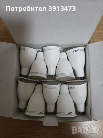 10броя чисто нови крушки GU10 9w, снимка 2 - Крушки - 52336846